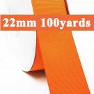 Torrid Orange Color #750 Grosgrain Ribbon Wholesale 22mm 7/8" 100 Yards per Roll for Wedding