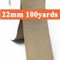 Fossil Color #838 Grosgrain Ribbon Wholesale 22mm 7/8" 100 Yards per Roll for Wedding