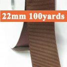 Root Beer Color #869 Grosgrain Ribbon Wholesale 22mm 7/8" 100 Yards per Roll for Wedding