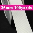 Off White Color #000 Grosgrain Ribbon Wholesale 25mm 1" 100 Yards per Roll for Wedding Decorating