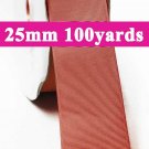 Cinnabar Color #141 Grosgrain Ribbon Wholesale 25mm 1" 100 Yards per Roll for Wedding Decorating