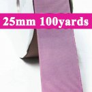 Rose Mauve Color #165 Grosgrain Ribbon  25mm 1" 100 Yards per Roll for Wedding Decorating