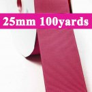 Rosewood Color #169 Grosgrain Ribbon  25mm 1" 100 Yards per Roll for Wedding Decorating