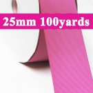 Garden Rose Color #183 Grosgrain Ribbon  25mm 1" 100 Yards per Roll for Wedding Decorating