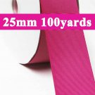 Azalea Color #187 Grosgrain Ribbon  25mm 1" 100 Yards per Roll for Wedding Decorating