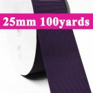Shadow Purple Color #290 Grosgrain Ribbon  25mm 1" 100 Yards per Roll for Wedding Decorating