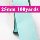 Ocean Blue Color #322 Grosgrain Ribbon  25mm 1" 100 Yards per Roll for Wedding Decorating