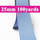 French Blue Color #332 Grosgrain Ribbon  25mm 1" 100 Yards per Roll for Wedding Decorating
