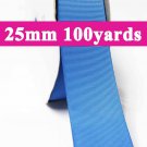 Capri Blue Color #337 Grosgrain Ribbon  25mm 1" 100 Yards per Roll for Wedding Decorating