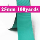 Tornado Blue Color #343 Grosgrain Ribbon  25mm 1" 100 Yards per Roll for Wedding Decorating