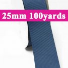 Lt.Navy Color #365 Grosgrain Ribbon  25mm 1" 100 Yards per Roll for Wedding Decorating