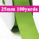 Bud Green Color #549 Grosgrain Ribbon  25mm 1" 100 Yards per Roll for Wedding Decorating