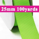Jasmine Green Color #551 Grosgrain Ribbon  25mm 1" 100 Yards per Roll for Wedding Decorating