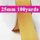 Dandelion Color #662 Grosgrain Ribbon  25mm 1" 100 Yards per Roll for Wedding Decorating