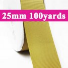 Golden Olive Color #686 Grosgrain Ribbon  25mm 1" 100 Yards per Roll for Wedding Decorating