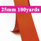 Mandarin Orange Color #765 Grosgrain Ribbon  25mm 1" 100 Yards per Roll for Wedding Decorating