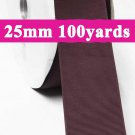 Raisin Color #793 Grosgrain Ribbon  25mm 1" 100 Yards per Roll for Wedding Decorating
