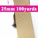 Tan Color #835 Grosgrain Ribbon  25mm 1" 100 Yards per Roll for Wedding Decorating