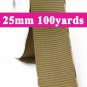 Ermine  Color #840 Grosgrain Ribbon  25mm 1" 100 Yards per Roll for Wedding Decorating