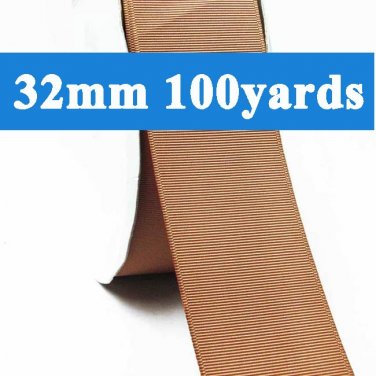 Pecan Brown Color #779 Grosgrain Ribbon Wholesale 32mm 1-1/4" 100 Yards per Roll for Wedding