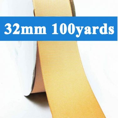 Raw Silk Color #826 Grosgrain Ribbon Wholesale 32mm 1-1/4" 100 Yards per Roll for Wedding