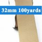 Tan Color #835 Grosgrain Ribbon Wholesale 32mm 1-1/4" 100 Yards per Roll for Wedding