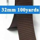 Brown Color #850 Grosgrain Ribbon Wholesale 32mm 1-1/4" 100 Yards per Roll for Wedding