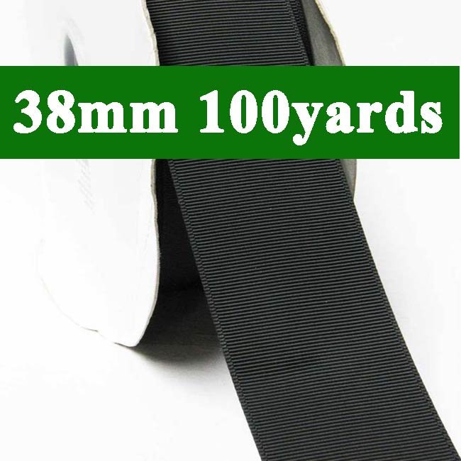 Black Color #030 Grosgrain Ribbon Wholesale 38mm 1-1/2