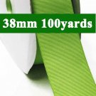 Bud Green Color #549 Grosgrain Ribbon Wholesale 38mm 1-1/2" Wide 100 Yards per Roll for Wedding