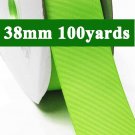 Apple Green Color #550 Grosgrain Ribbon Wholesale 38mm 1-1/2" Wide 100 Yards per Roll for Wedding