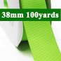 Apple Green Color #550 Grosgrain Ribbon Wholesale 38mm 1-1/2" Wide 100 Yards per Roll for Wedding
