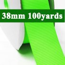 Acid Green Color #556 Grosgrain Ribbon Wholesale 38mm 1-1/2" Wide 100 Yards per Roll for Wedding
