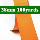 Tangerine Color #668 Grosgrain Ribbon Wholesale 38mm 1-1/2" Wide 100 Yards per Roll for Wedding