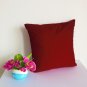 Cushion Cover 16"X16" Scarlet Color Suede Like Velvet#u17-tpEC-2
