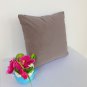 Cushion Cover 16"X16" Purple gray Suede Like Velvet#u17-cc-tpEC-45