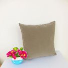 Cushion Cover 16"X16" Chocolate chip Color Suede Like Velvet#u17-cc-tpEC-31