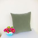 Cushion Cover 16"X16" Metal grey Suede Like Velvet #u17-cc-tpEC-25
