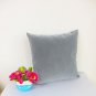 Cushion Cover 16"X16" Shell Grey Suede Like Velvet #u17-cc-tpEC-57