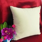 Cushion Cover 16"X16" Cream Suede Like Velvet Pillow #u17-cc-tpEC-24
