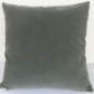 Cushion Cover 16"X16" Deep silver Suede Like Velvet #u17-cc-tpEC-38