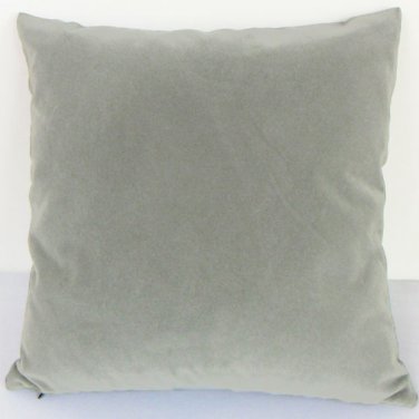 Velvet Cushion Cover Pale grey Suede Like 16"X16"#u17-cc-tpEC-28