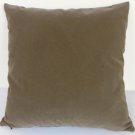 Suede Like Velvet Cushion Cover 16"X16" Fossil Color Pillow Case #u17-tpEC-17