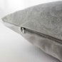 Cushion Cover Light Grey Swirl Embossed Velvet Style 16"X16" Free Shipping#XJL70-3