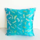 Blue Dragonfly Chinese Brocade Cushion Cover 16"X16" BRCCec-133
