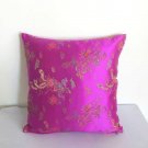 Free Shipping Deep Azalea Dragon Chinese Brocade Cushion Cover 16"X16" BRCCec-716