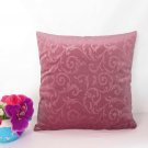 Cushion Cover V.Rose Swirl Embossed Velvet Style 16"X16" Free Shipping#XJL70-23