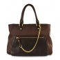 Deisa Leather women hobo bags/darkbrown