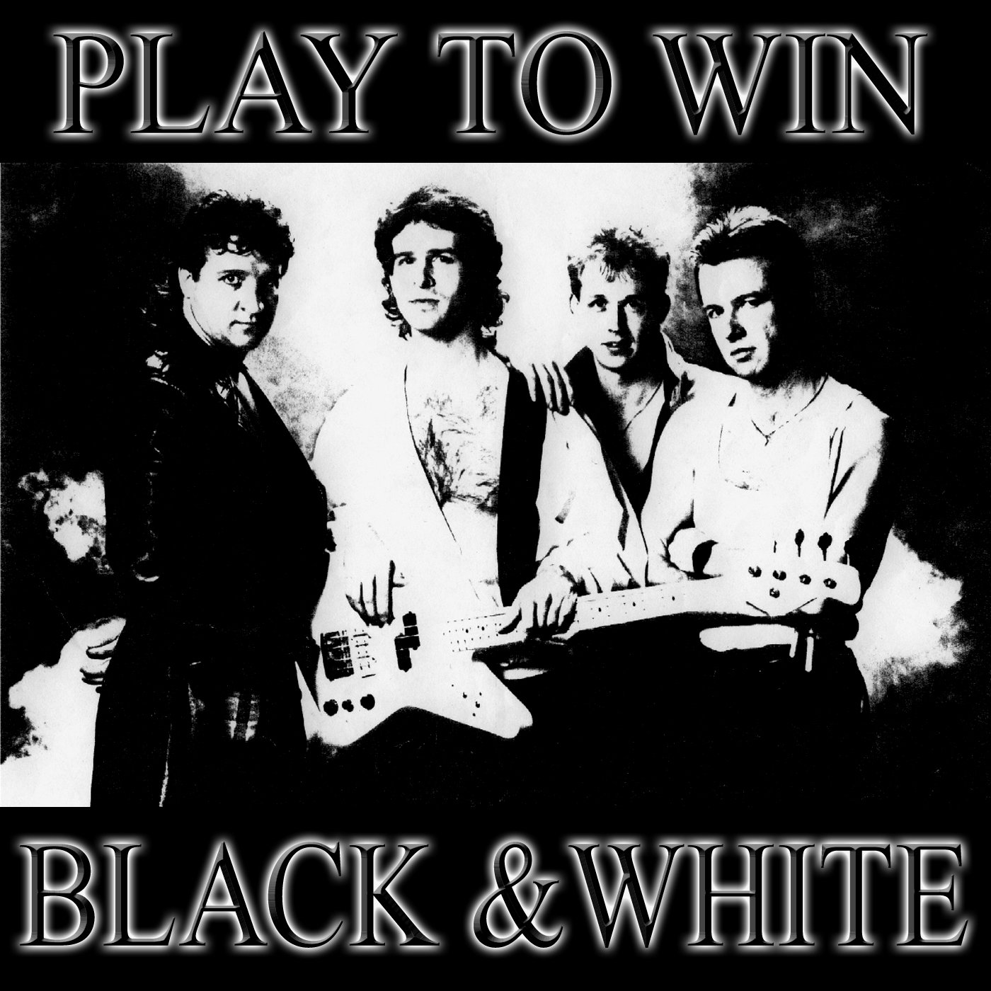 Play To Win by Black and White USB Wristband