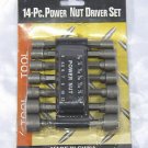 14 bits power nut driver set hex bolt hexagon