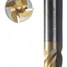 End mill HSS 10mm M6P5K5 TiN coated 4 flute cutter tool milling 3/8" 2pcs lot